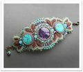 Bracelet with amethyst/howlite