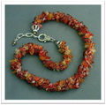 Carnelian rope necklace