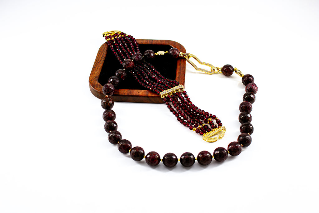 Set Red garnet