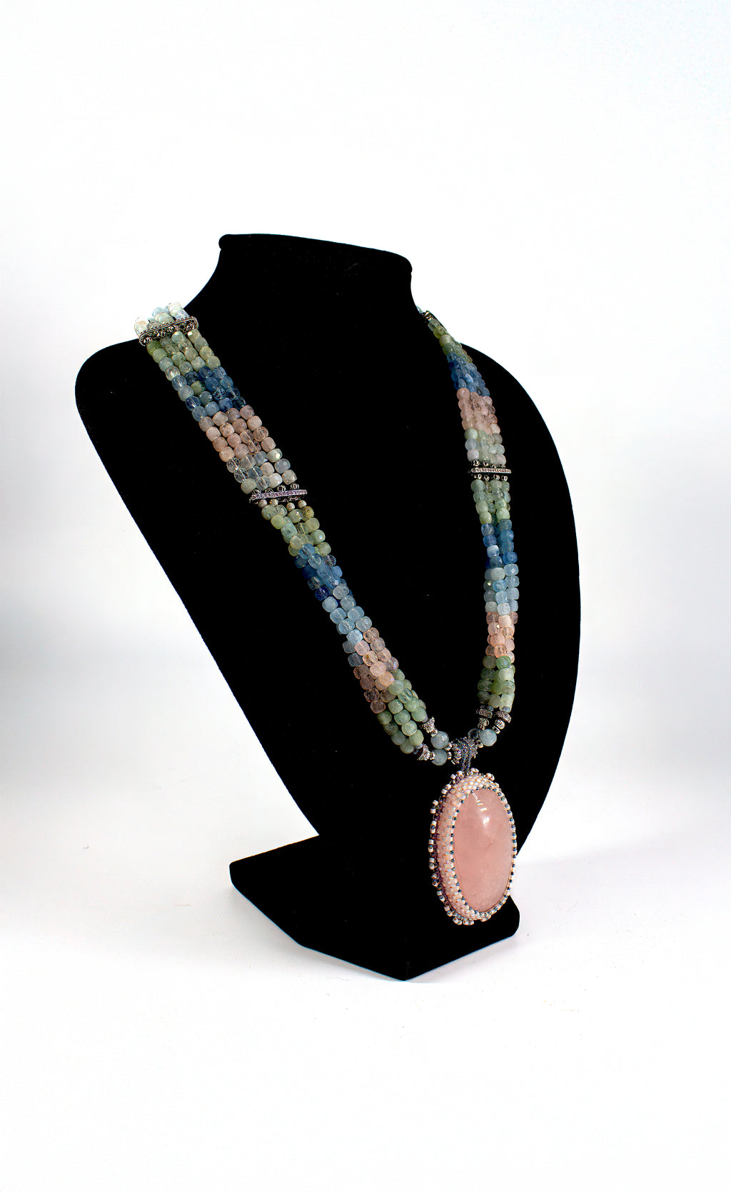 Rose Quartz & Aquamarine Necklace