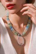 Rose Quartz & Aquamarine Necklace