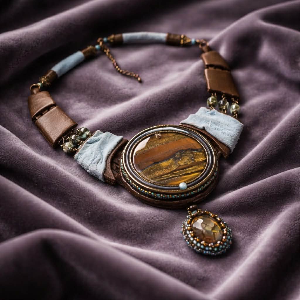 Leather and big stone