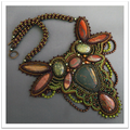 Necklace with jasper