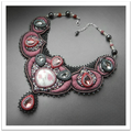 Necklace with rubellite