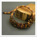 Rope necklace with tiger’s eye