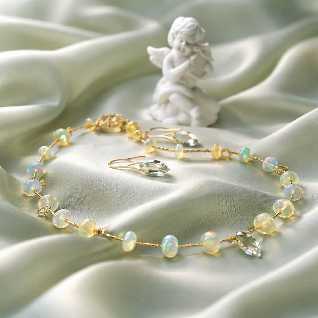 Opal and green Amethyst