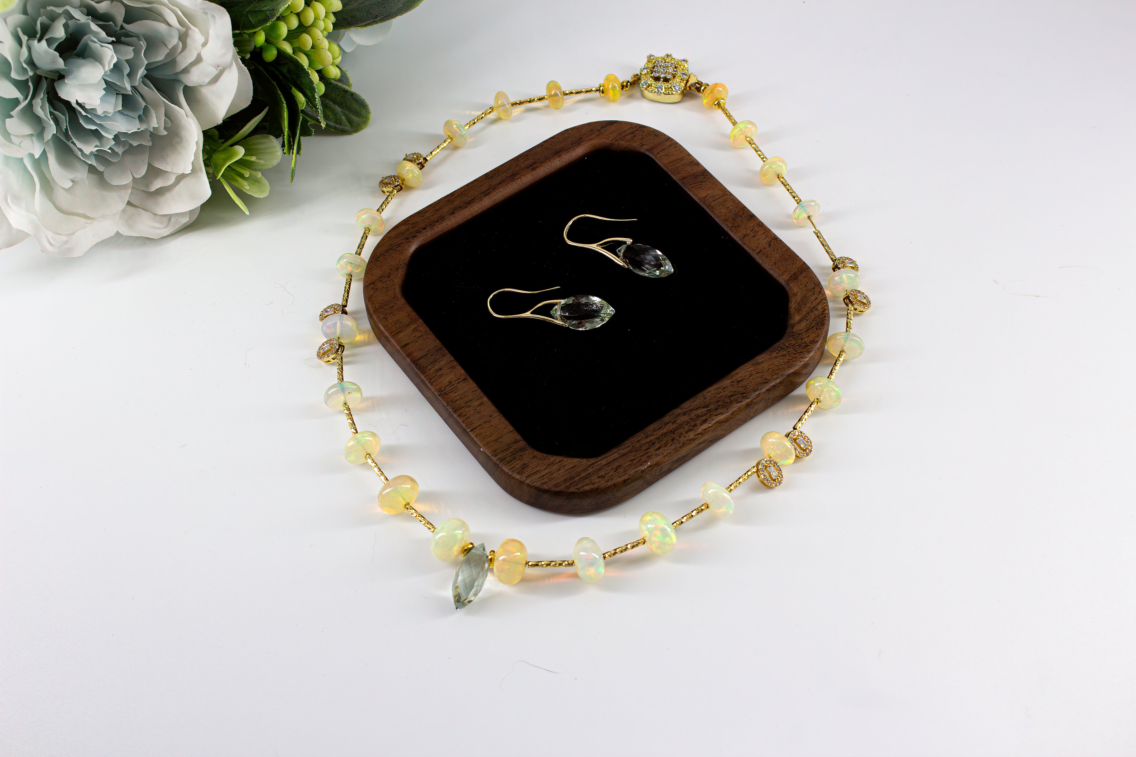 Opal and green Amethyst